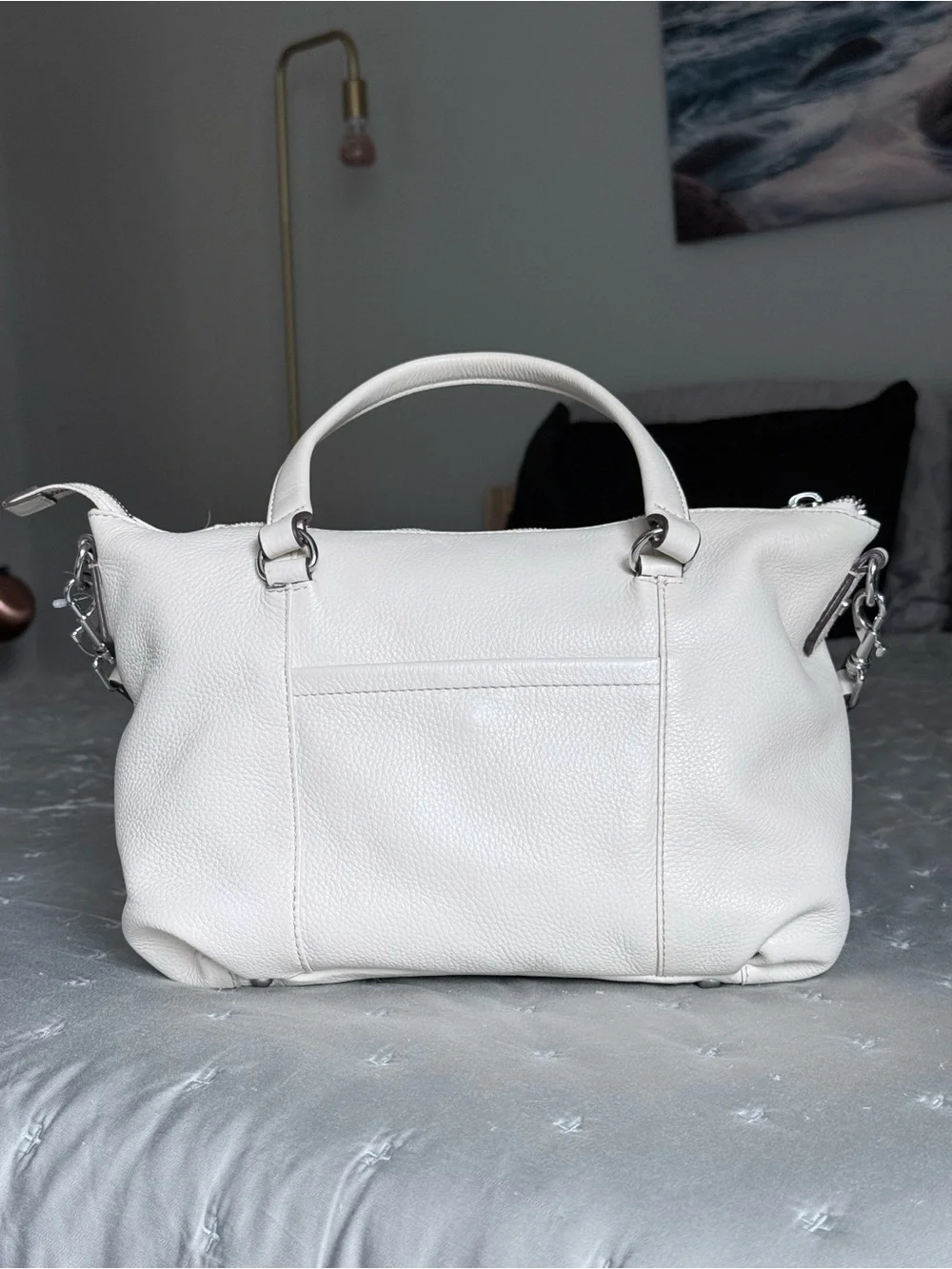 Aimee Kestenberg Leather Amsterdam Clay Satchel Shoulder Crossbody Bag